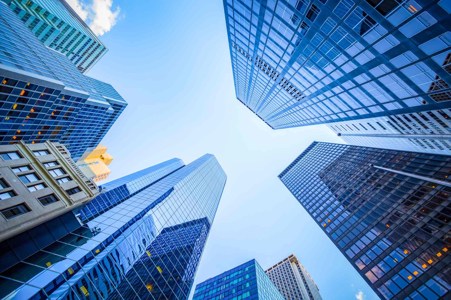 building-perspective-blue-sky